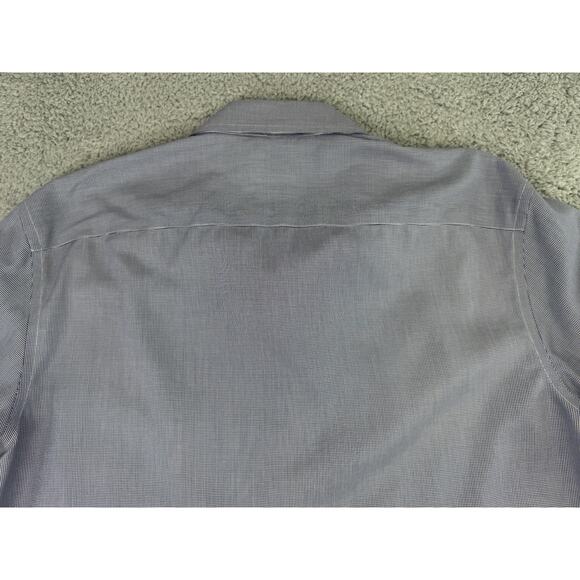 UNTUCKit Shirt Men's Xlarge Blue Check Two Ply Cotton Woven In Italy Casual - Picture 11 of 13
